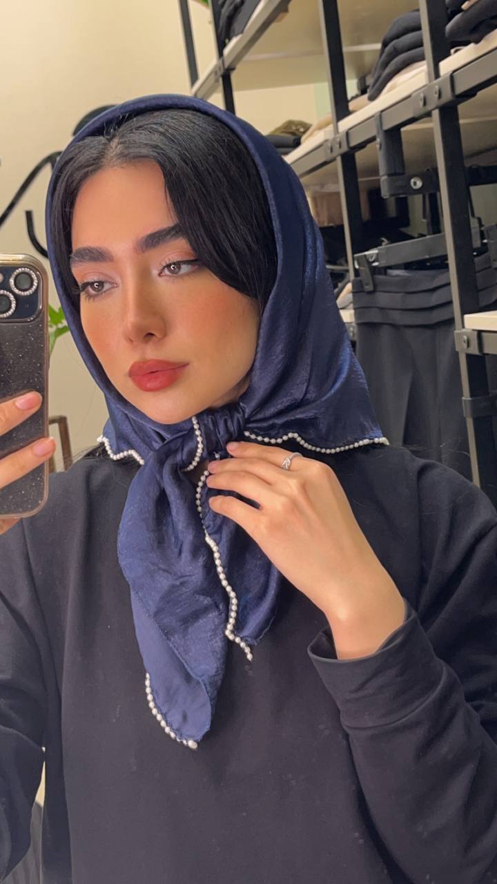 مینی اسکارف کوپرا دورمروارید بسته9رنگی کد mm7 (عمده)
