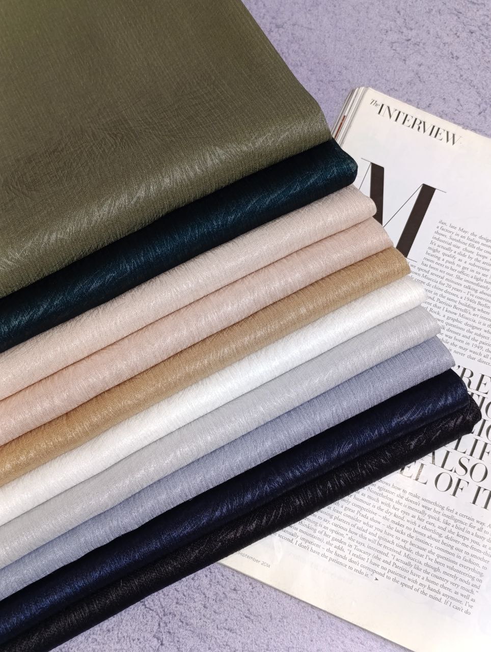 شال ژان ژان داغی بسته10رنگی کد sm44 (عمده)
