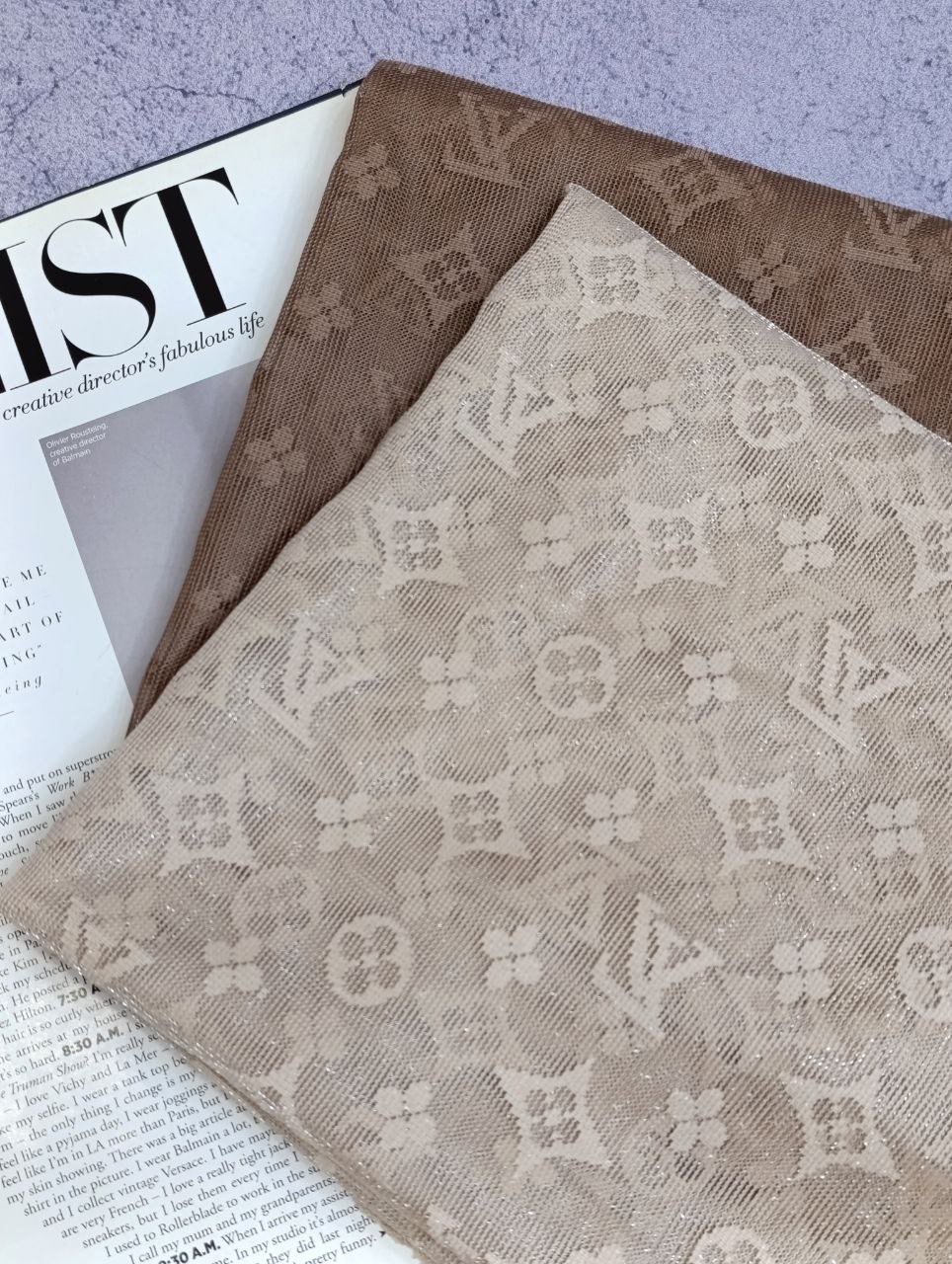 شال توری لویی ویتون بسته 7رنگی کد sm47 (عمده)
