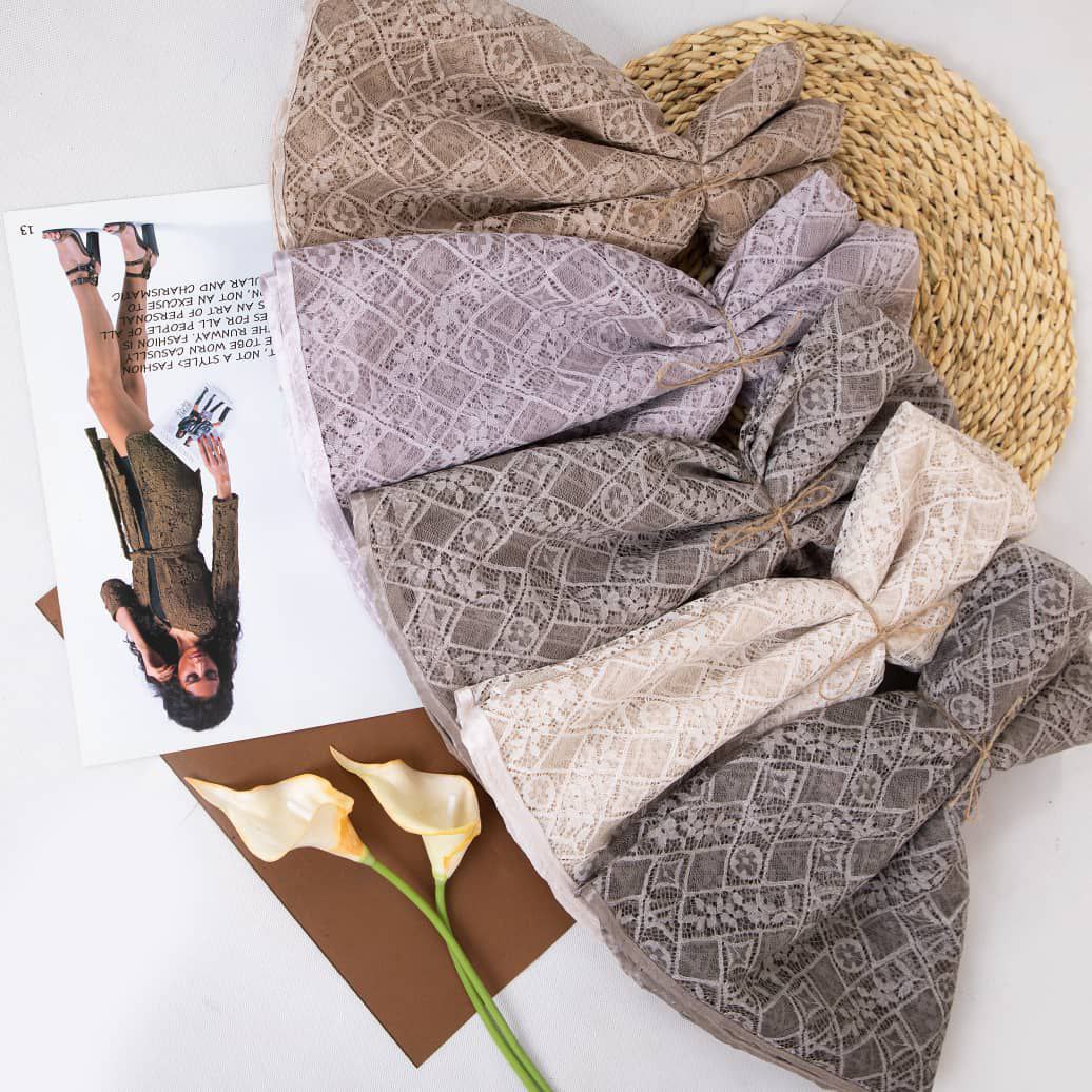 شال توری وارداتی بسته10رنگی کد sm50 (عمده)
