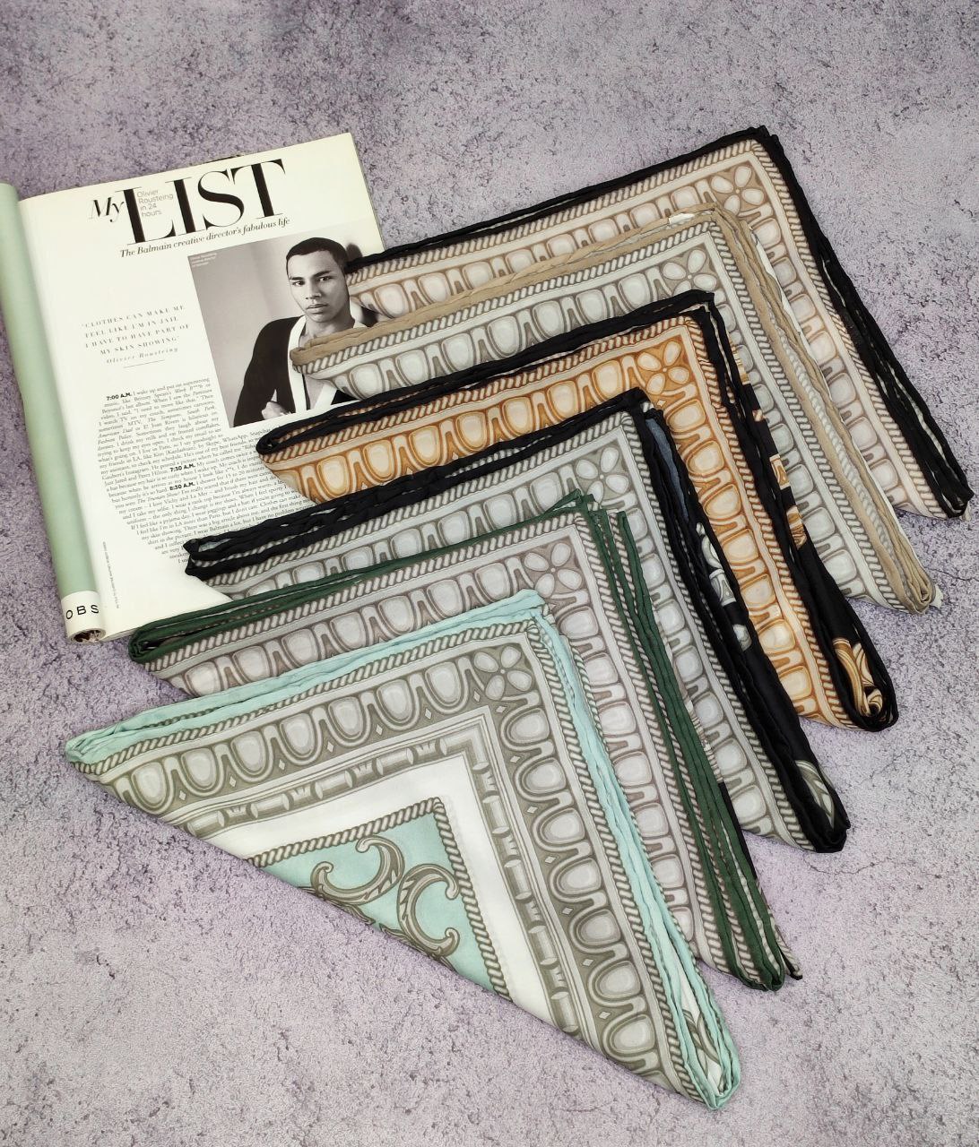 روسری حریر بسته6رنگی کد r16 (عمده)
