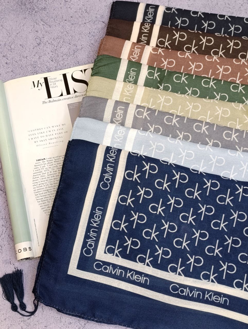 شال ck بسته8رنگی کد sh50 (عمده)
