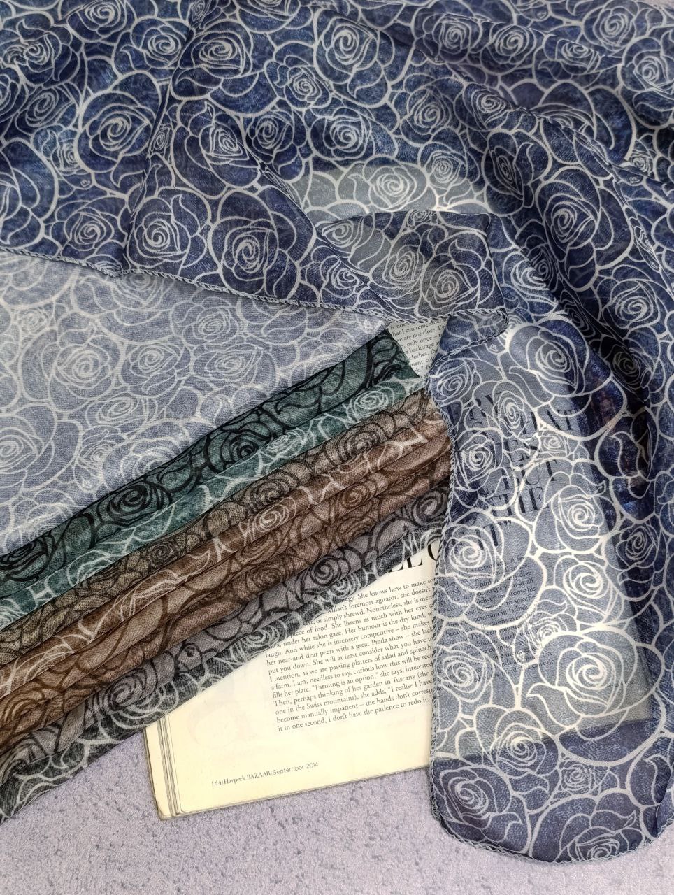 شال حریرچاپی بسته10رنگی کد sh52 (عمده)
