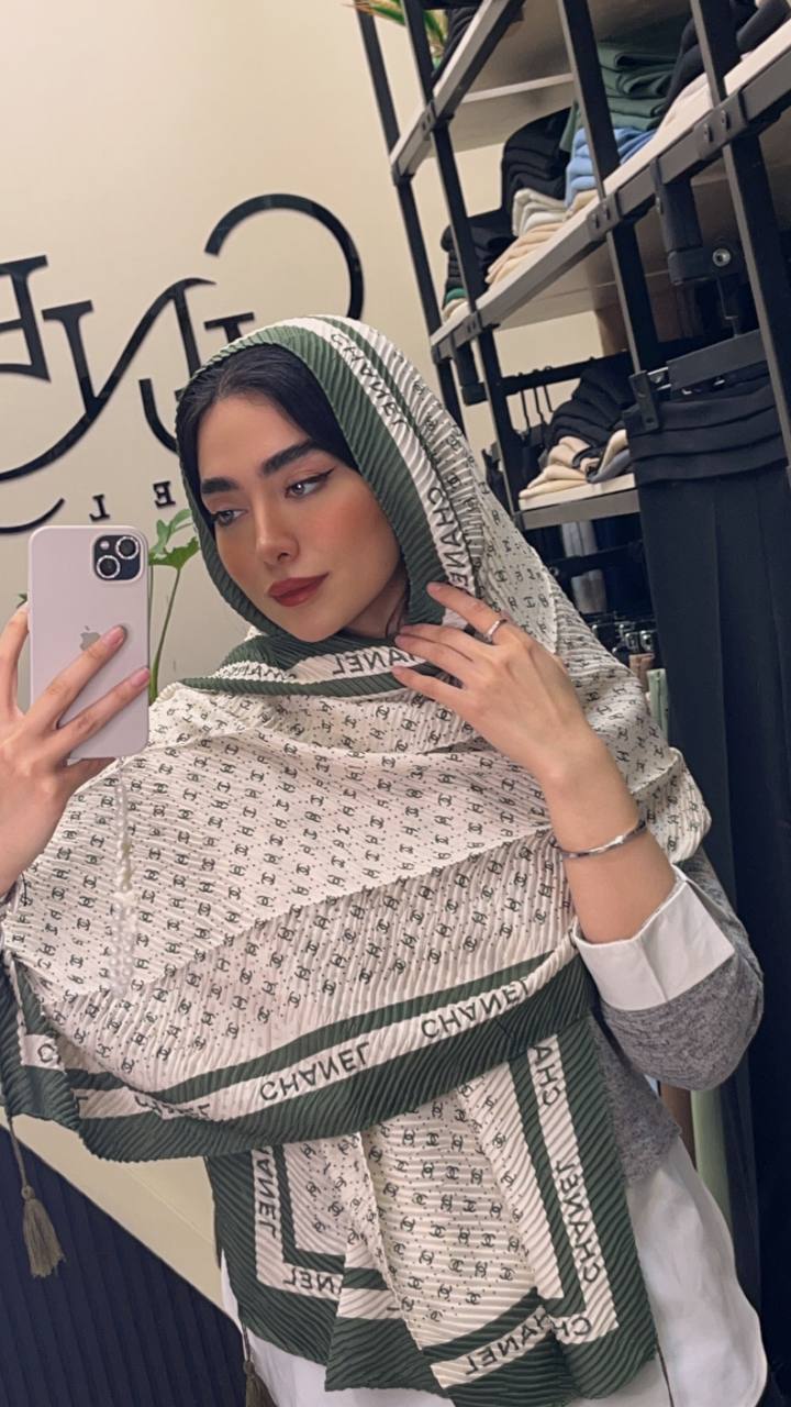 شال پلیسه پک سبز بسته8طرحی کد sp43 (عمده)
