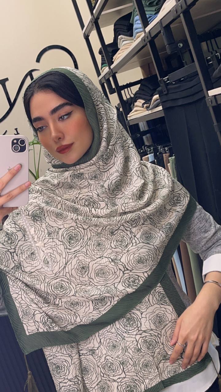 شال پلیسه پک سبز بسته8طرحی کد sp43 (عمده)
