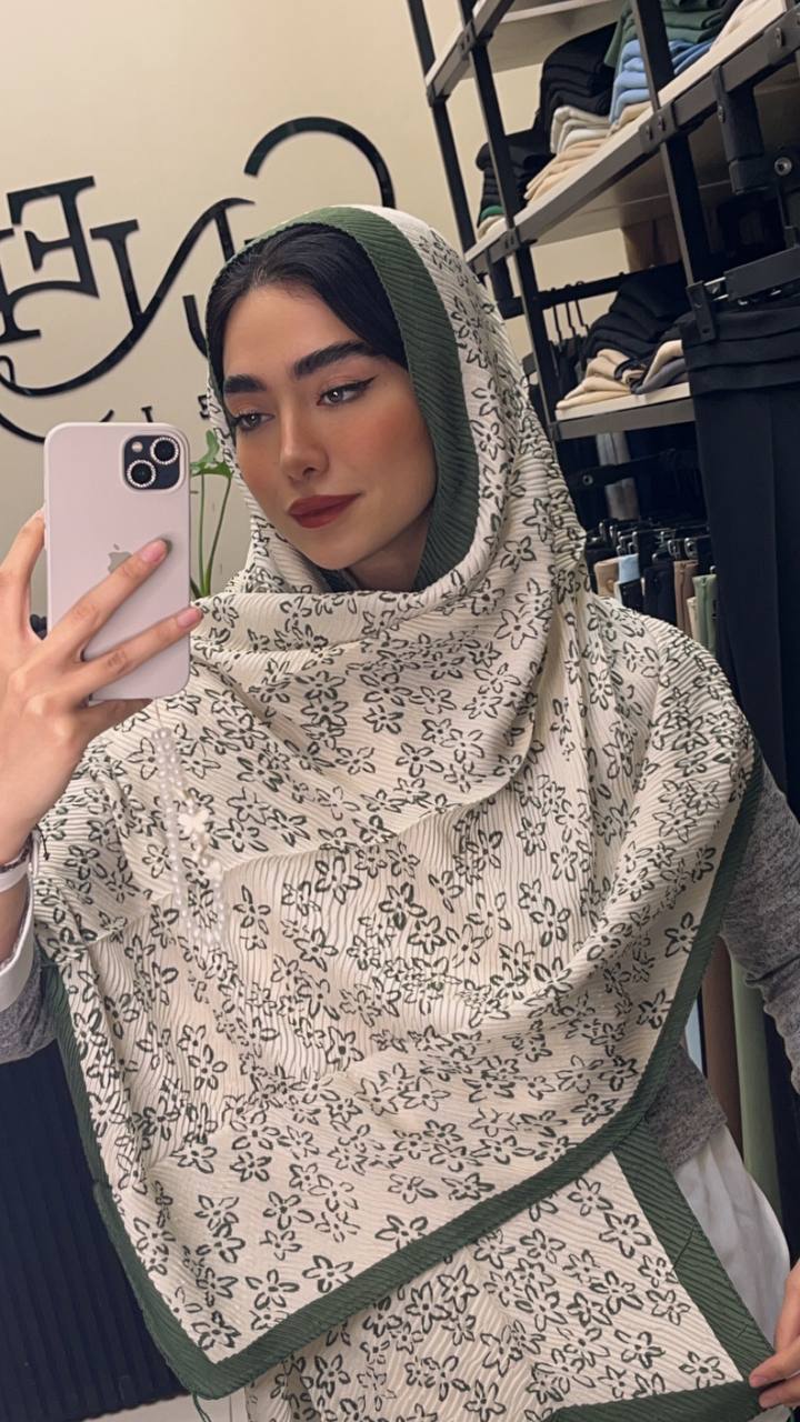 شال پلیسه پک سبز بسته8طرحی کد sp43 (عمده)
