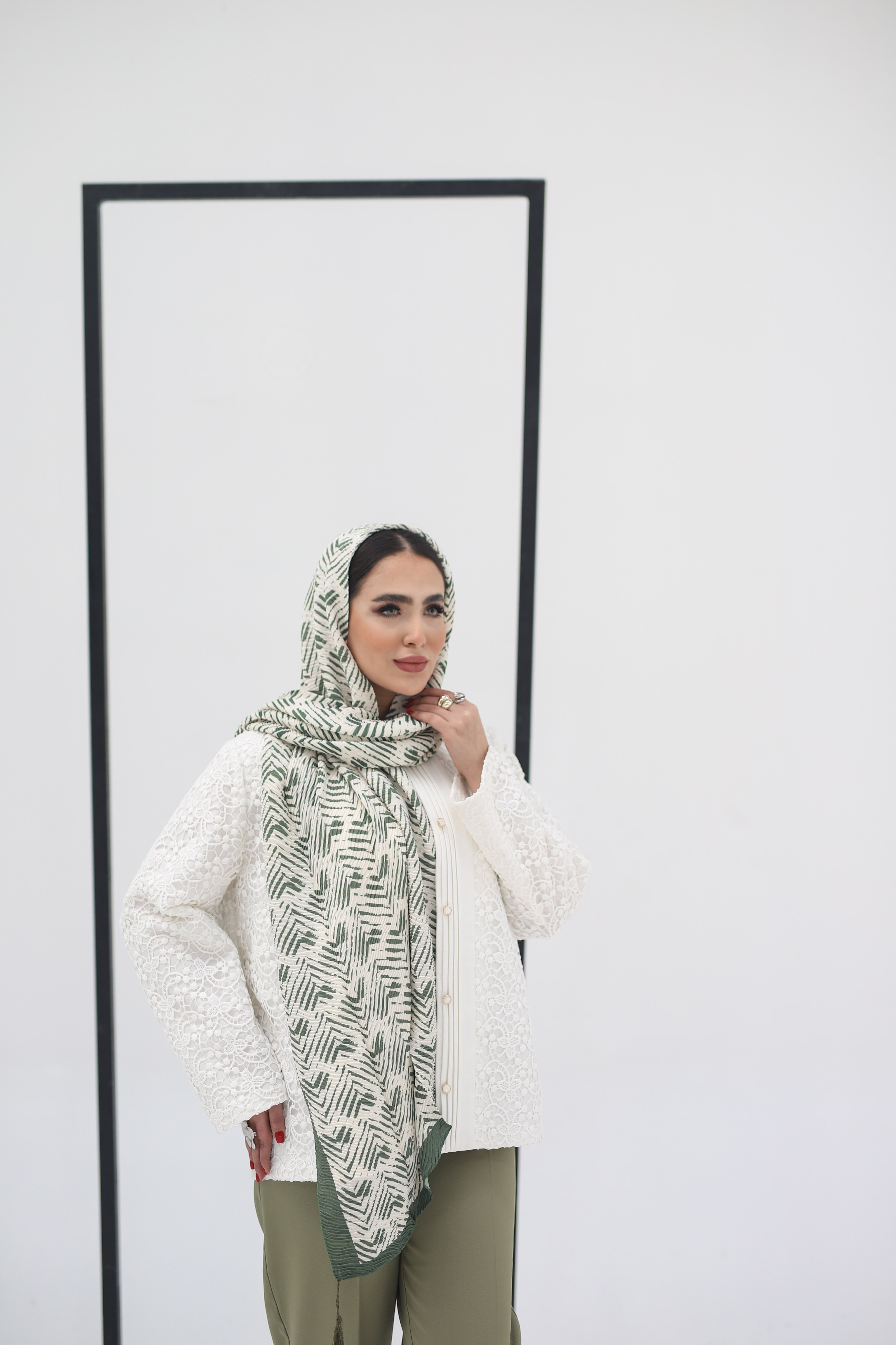 شال پلیسه پک سبز بسته8طرحی کد sp43 (عمده)
