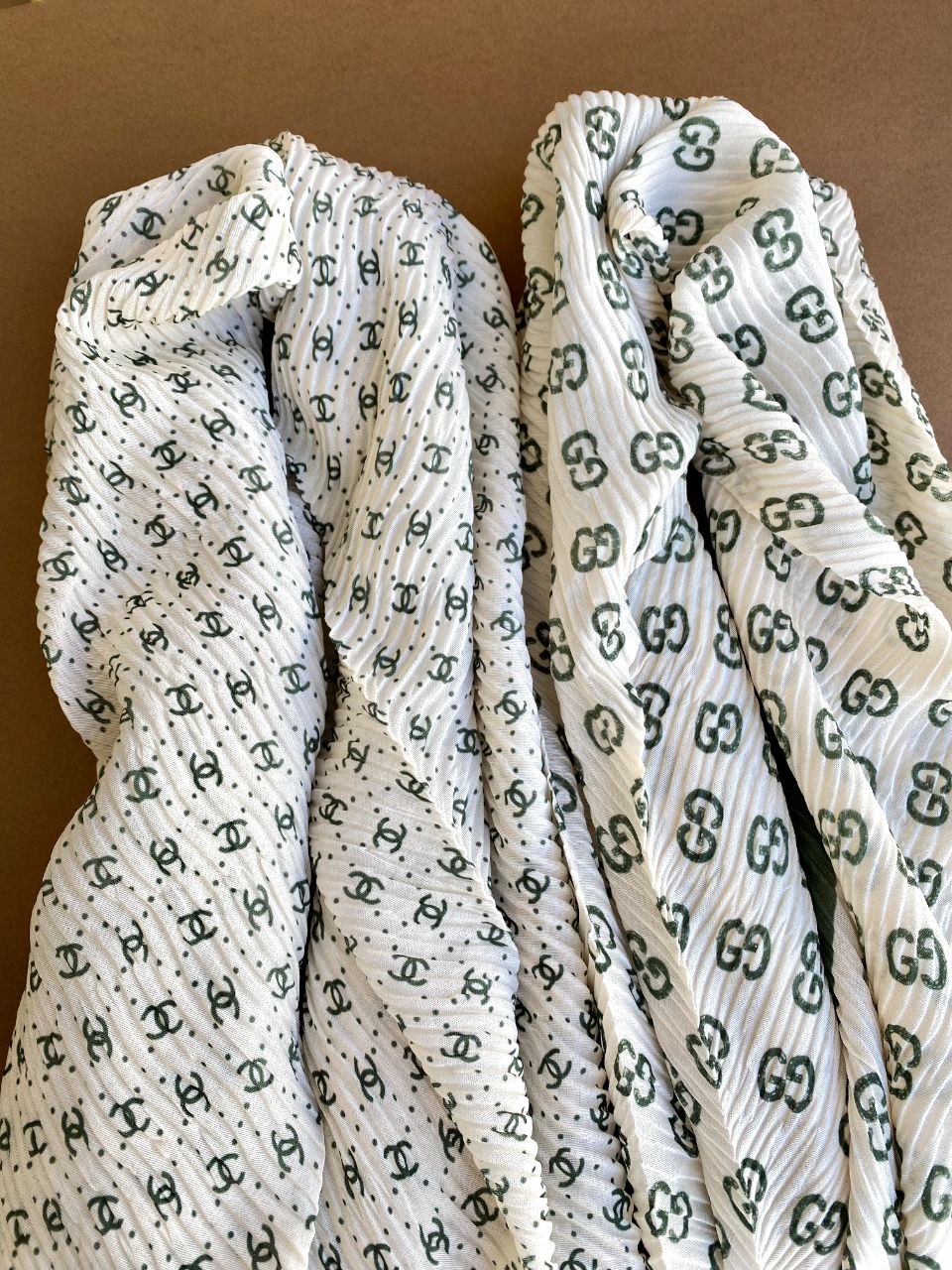 شال پلیسه پک سبز بسته8طرحی کد sp43 (عمده)
