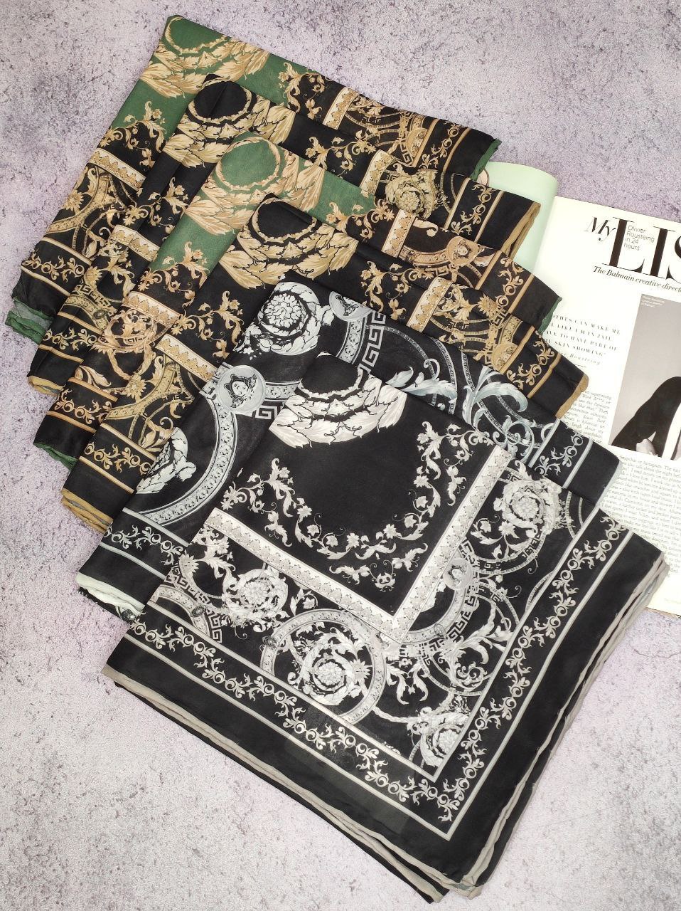 روسری حریر بسته6رنگی کد r17 (عمده)
