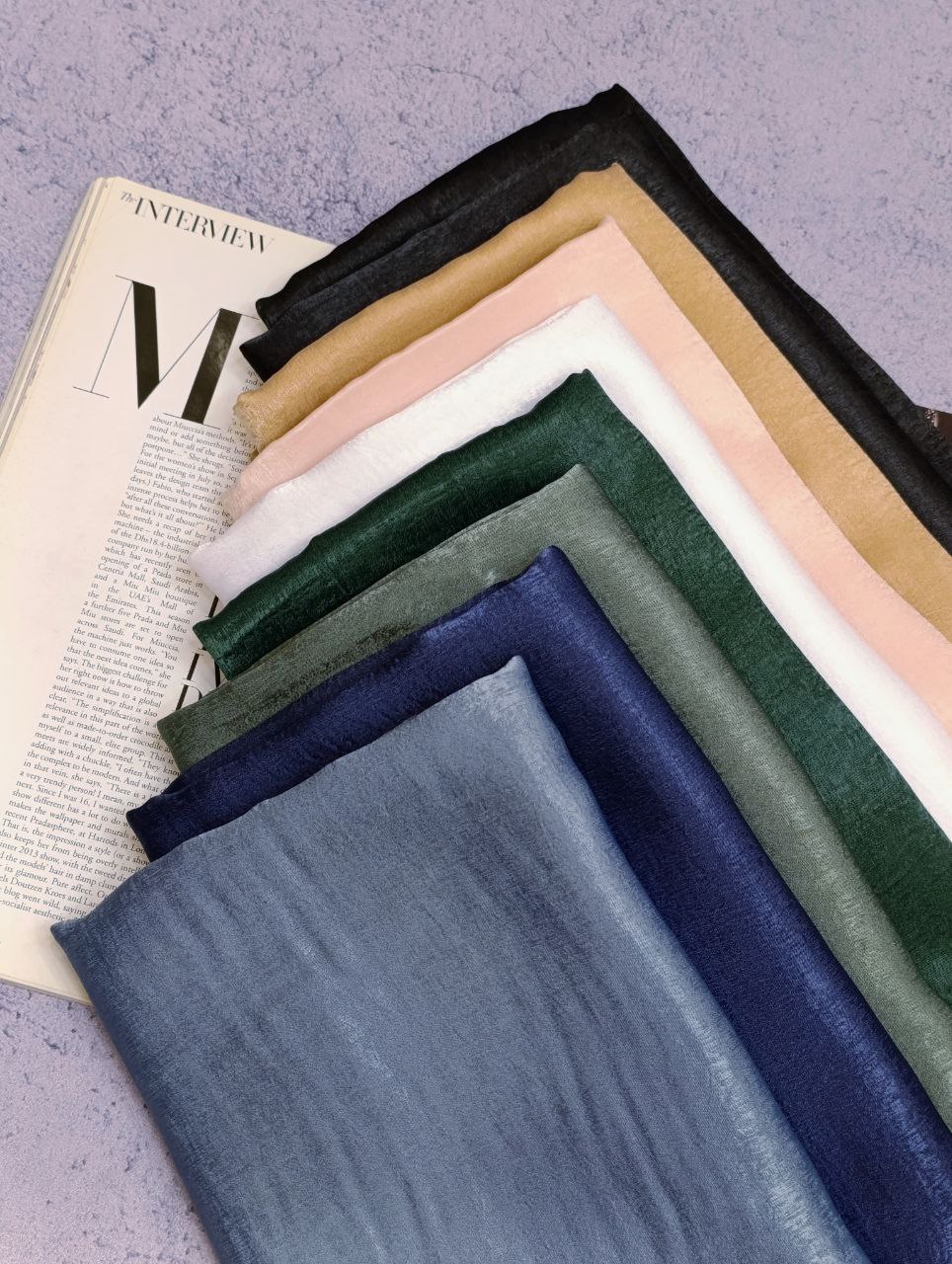 روسری کوپرا بسته9رنگی کد rs10 (عمده)
