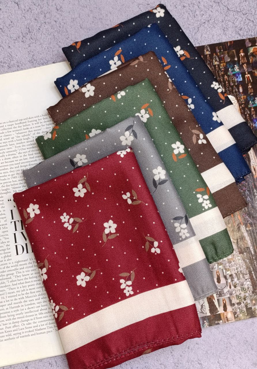 مینی اسکارف بسته6رنگی کد mt29 (عمده)
