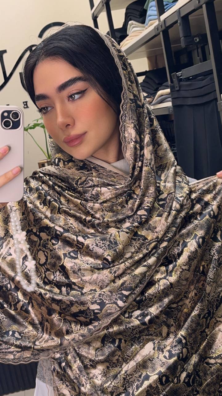 شال مخمل پوست ماری دور گیپور سری انتخابی کد sm52 (عمده)
