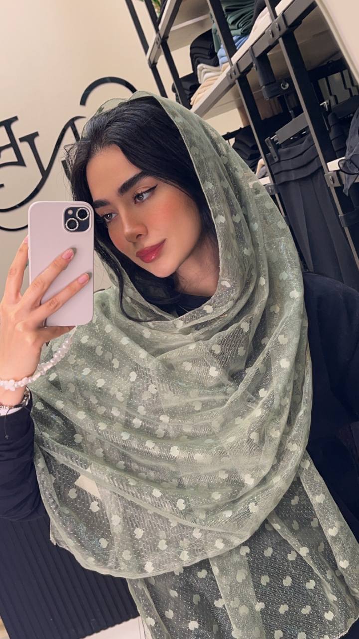 شال توری قلبی بسته10رنگی کد sm55 (عمده)
