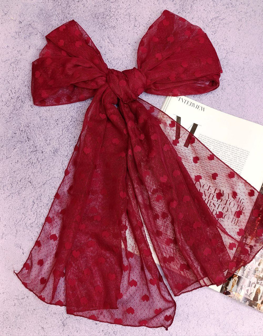 شال توری قلبی بسته10رنگی کد sm55 (عمده)
