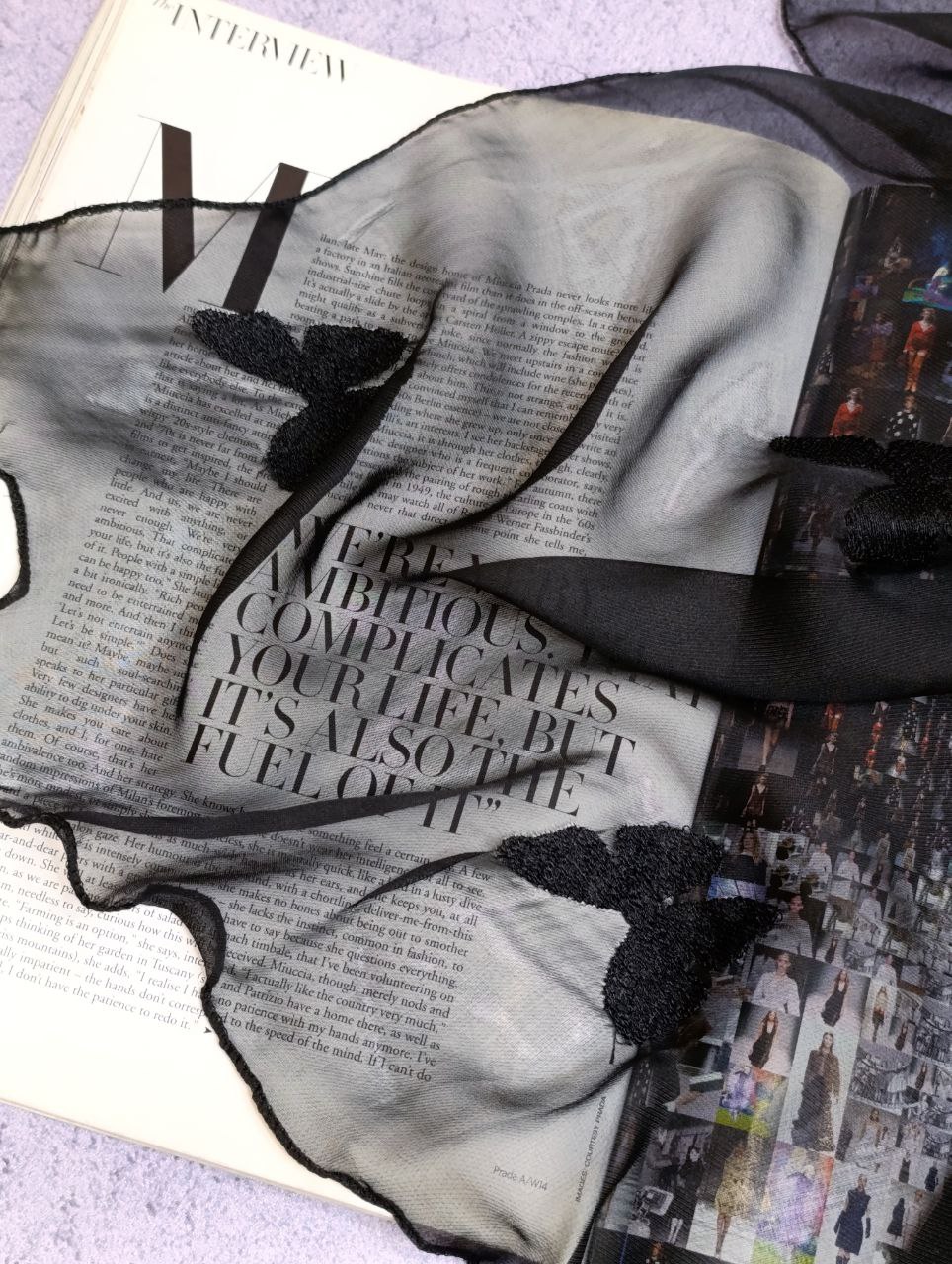 شال حریر گلدوزی طرح پروانه سری انتخابی کد sm57 (عمده)
