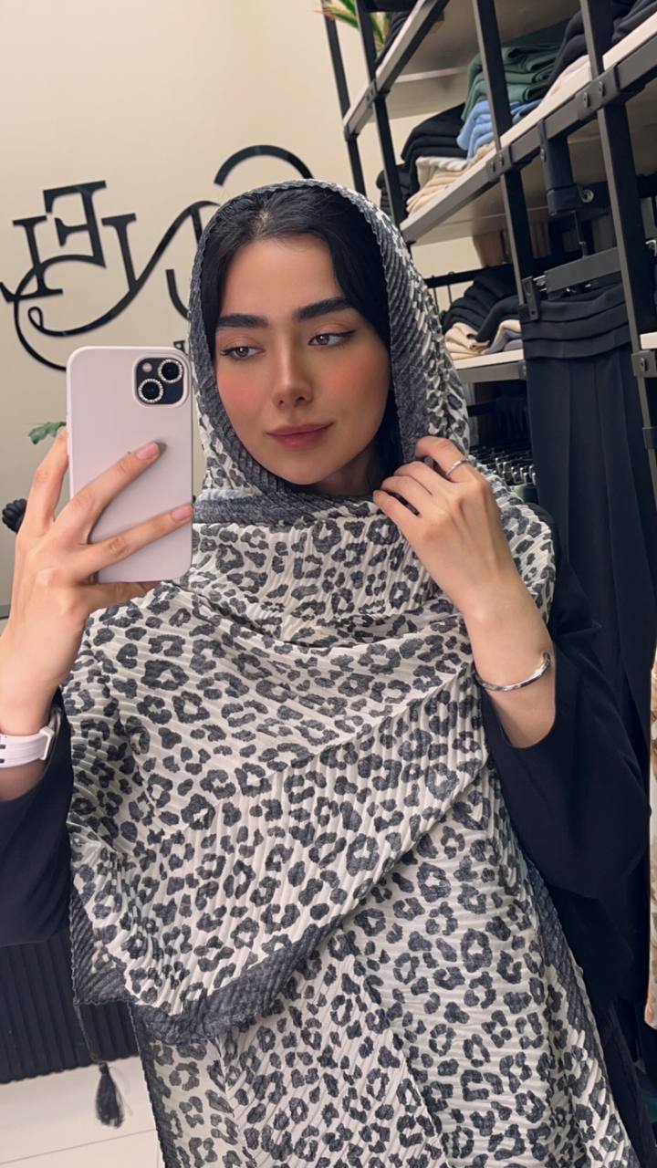 شال پلیسه پلنگی بسته6رنگی کد sp47 (عمده)
