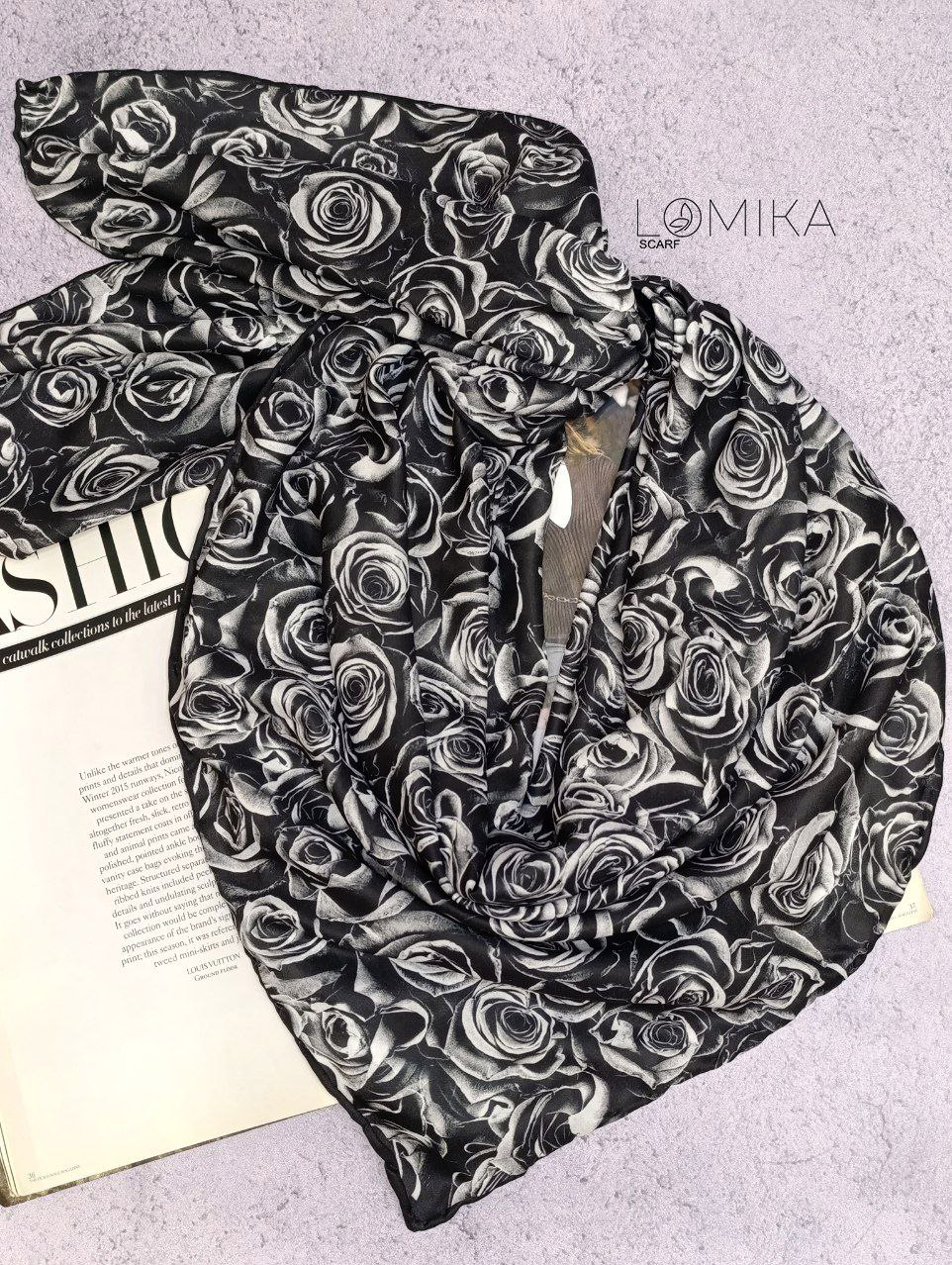 روسری حریر دستدوز بسته8رنگی کد r87 (عمده)
