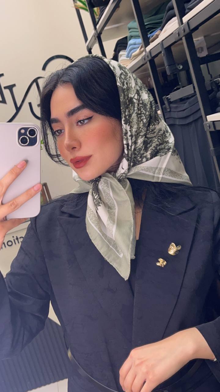 مینی اسکارف پک سبز بسته10طرحی کد mt36 (عمده)
