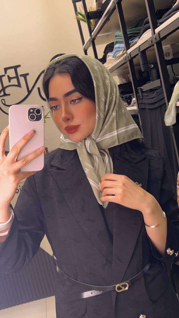 مینی اسکارف پک سبز بسته10طرحی کد mt36 (عمده)
