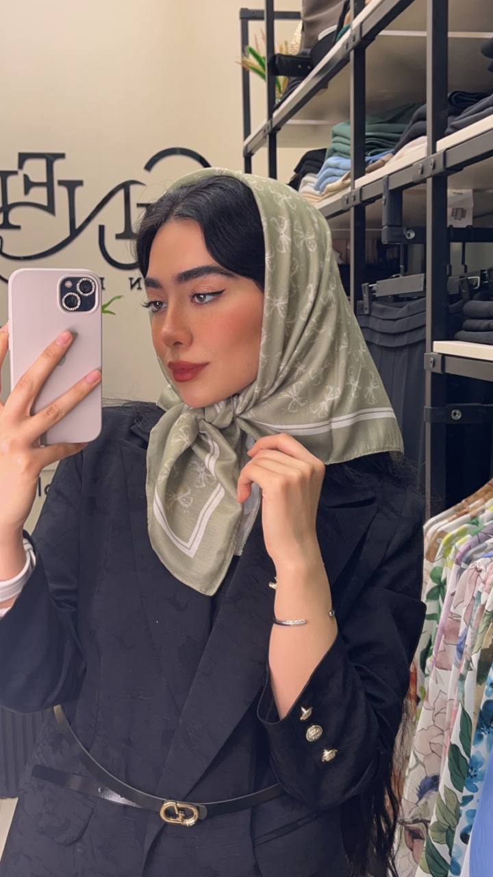 مینی اسکارف پک سبز بسته10طرحی کد mt36 (عمده)
