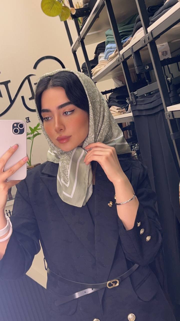 مینی اسکارف پک سبز بسته10طرحی کد mt36 (عمده)
