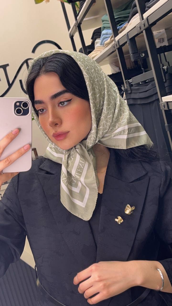 مینی اسکارف پک سبز بسته10طرحی کد mt36 (عمده)
