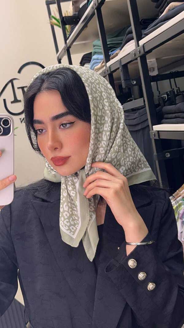 مینی اسکارف پک سبز بسته10طرحی کد mt36 (عمده)
