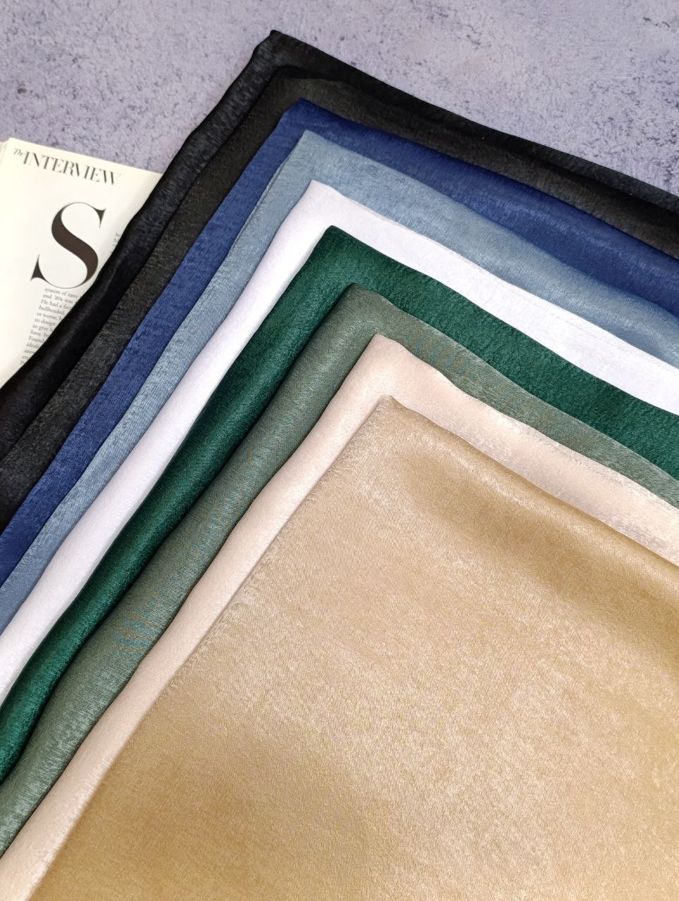 روسری کوپرا بسته9رنگی کد rs12 (عمده)
