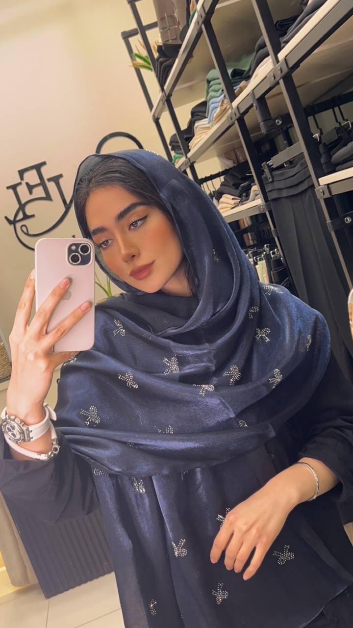 شال ژان ژان نگینی پاپیون بسته8رنگی کد sm58 (عمده)
