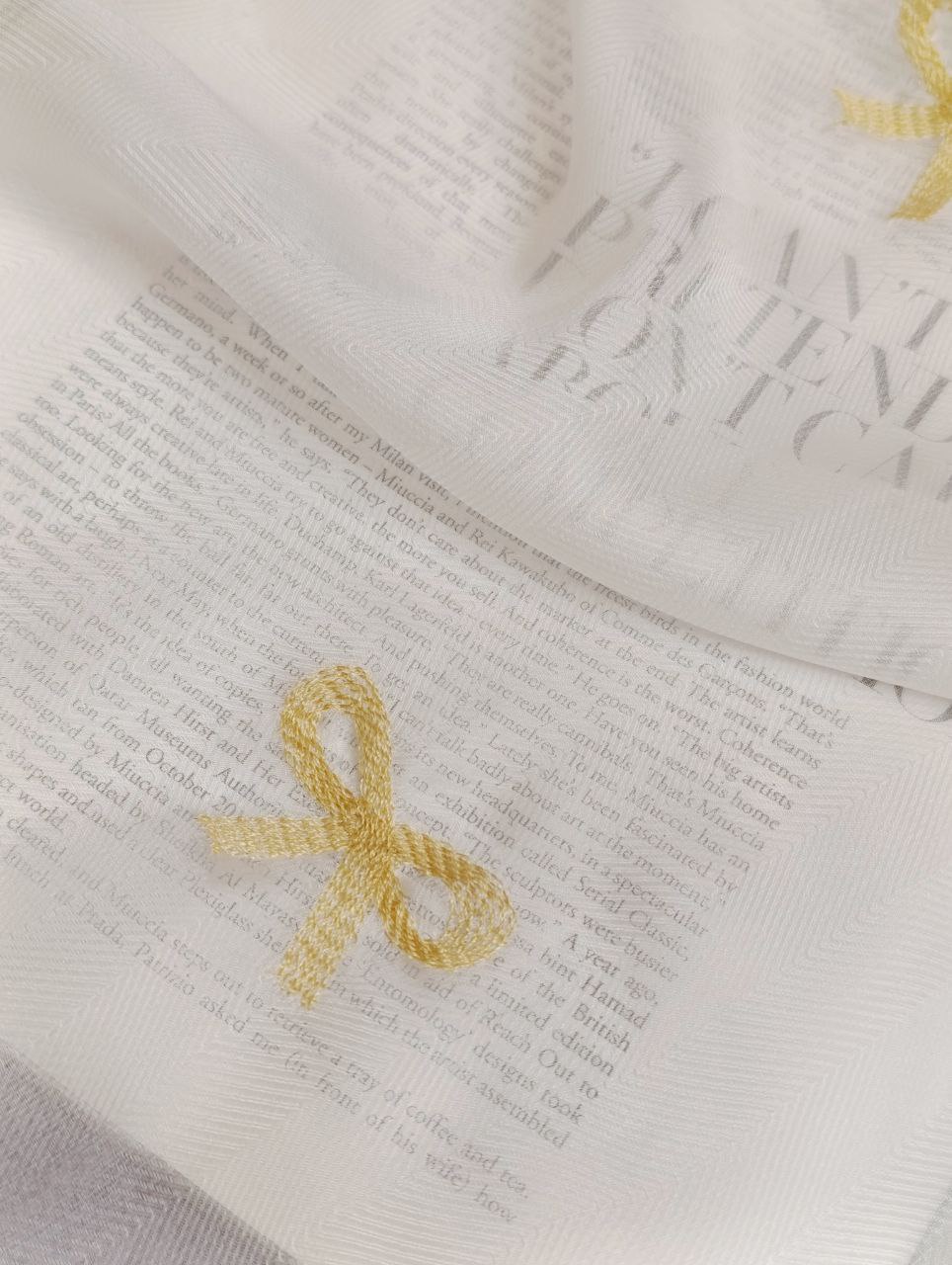 شال حریر گلدوزی پاپیون سری انتخابی کد sm60 (عمده)
