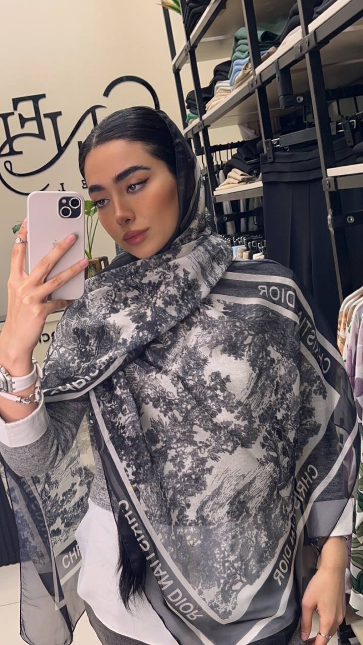 شال حریر دیور جنگلی بسته6رنگی کد sh56 (عمده)
