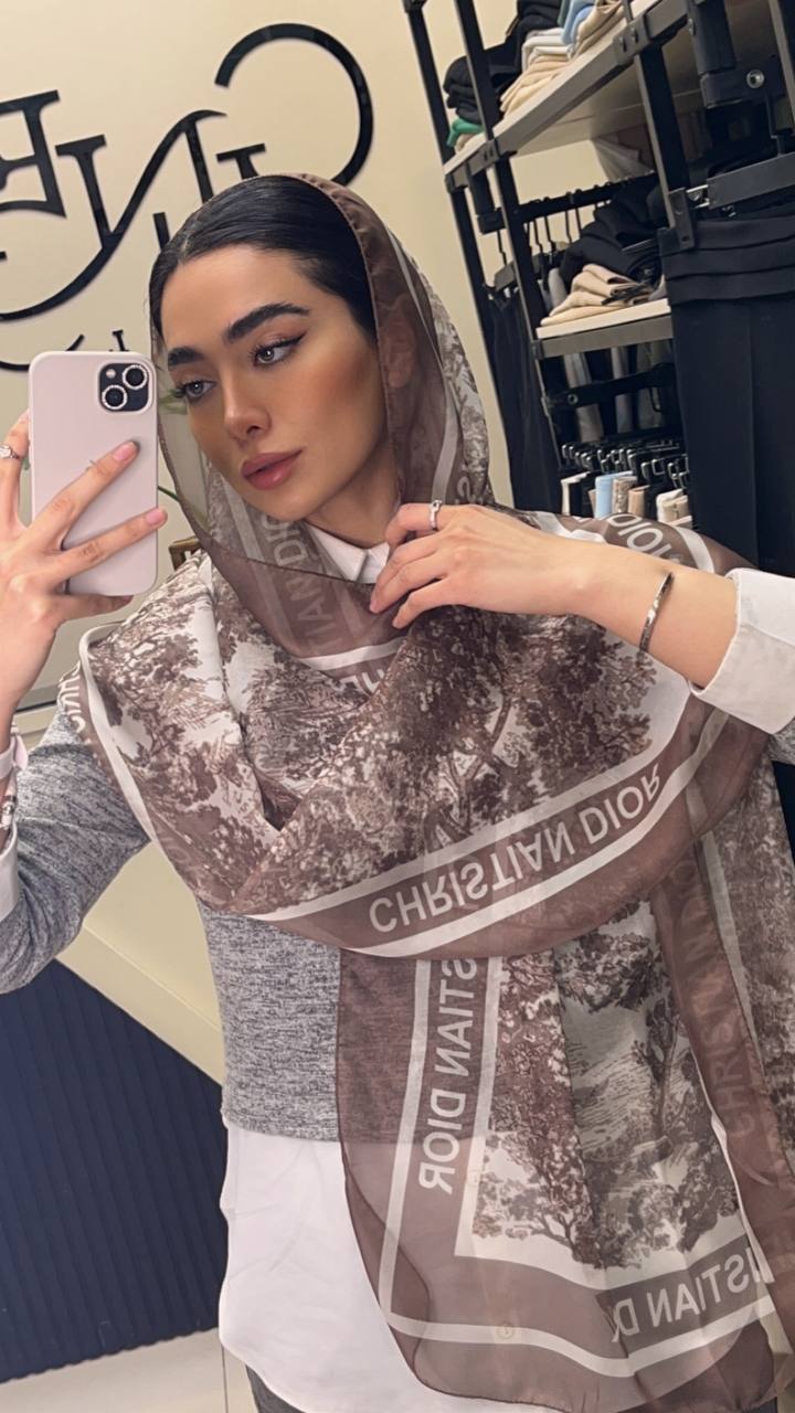 شال حریر دیور جنگلی بسته6رنگی کد sh56 (عمده)
