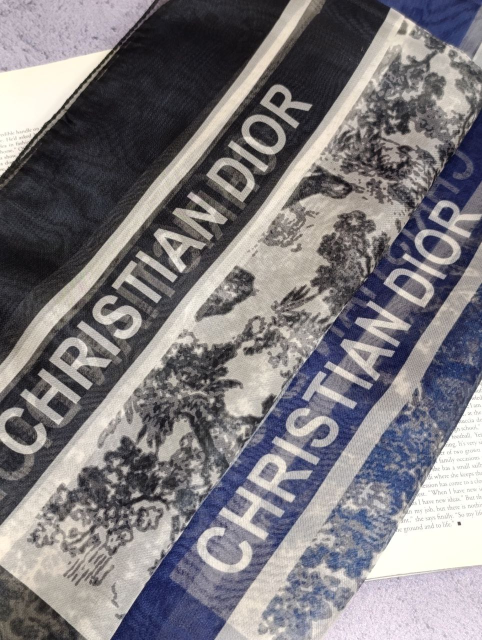 شال حریر دیور جنگلی بسته6رنگی کد sh56 (عمده)
