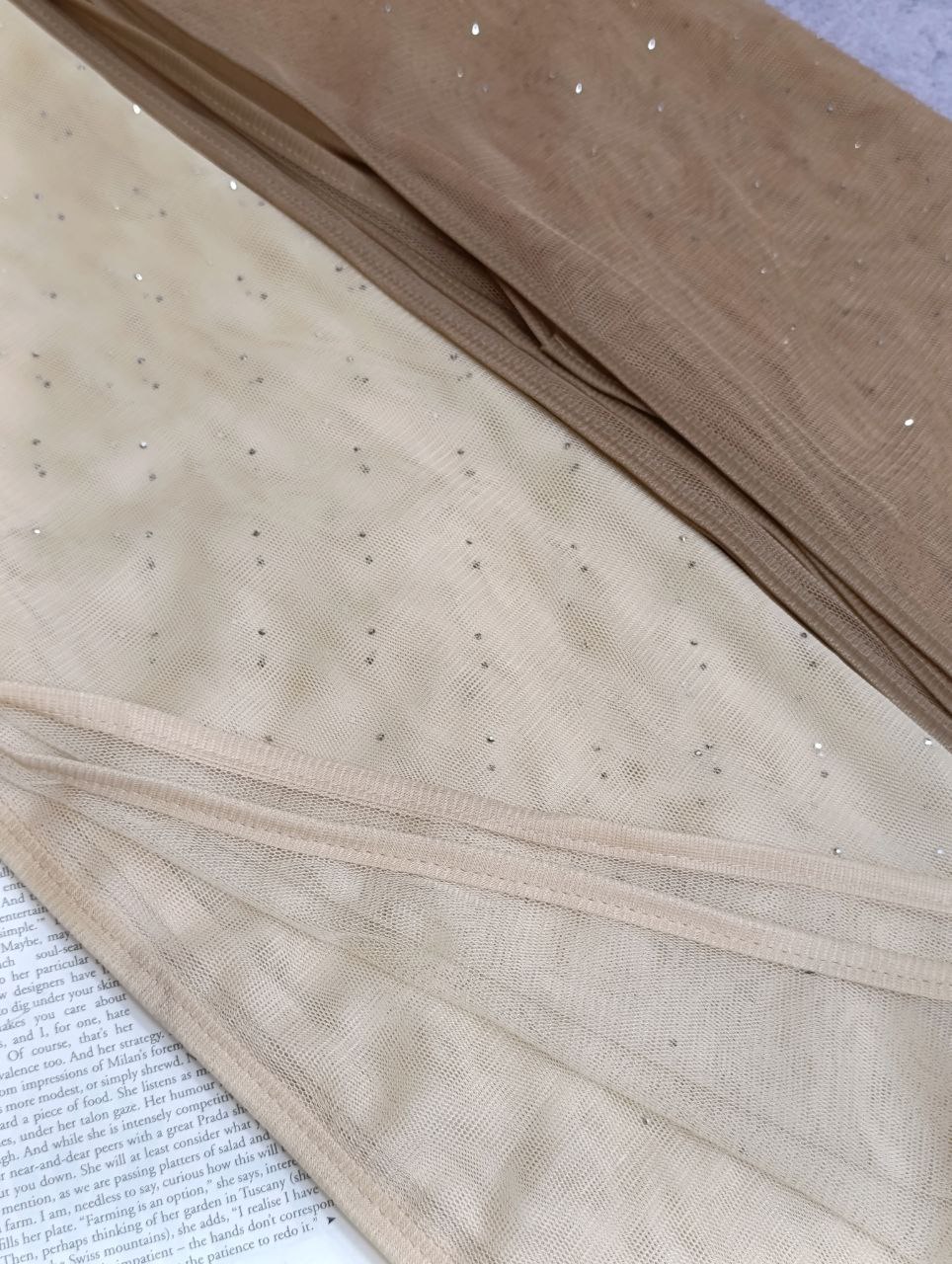 شال توری نگینی بسته12رنگی کد sm63 (عمده)
