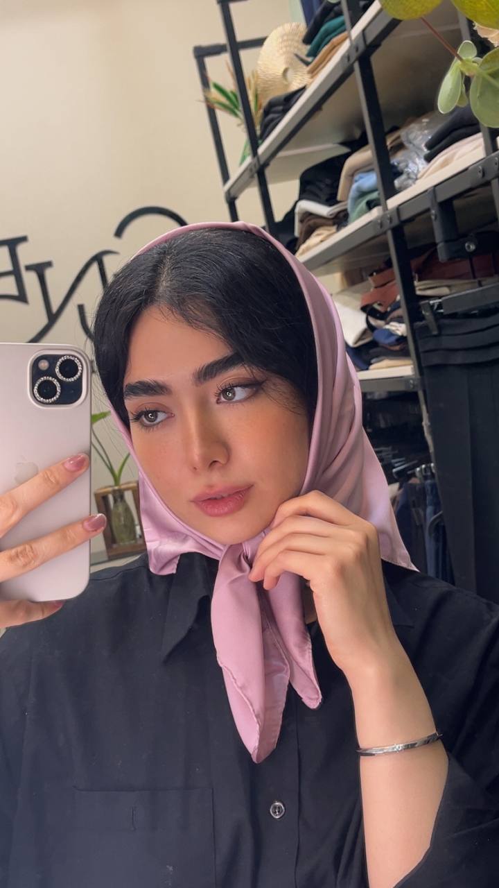 مینی اسکارف ساتن بسته10رنگی کد m5 (عمده)
