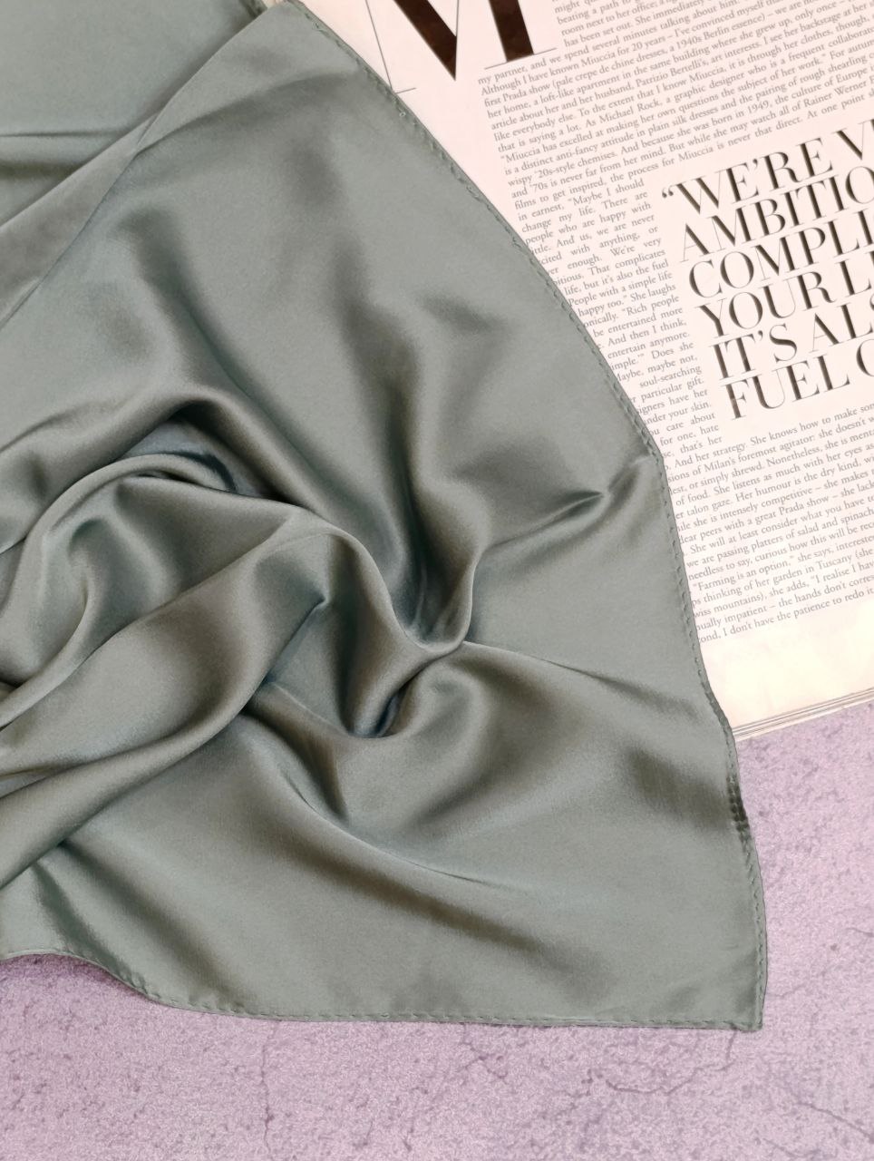 مینی اسکارف ساتن بسته10رنگی کد m5 (عمده)
