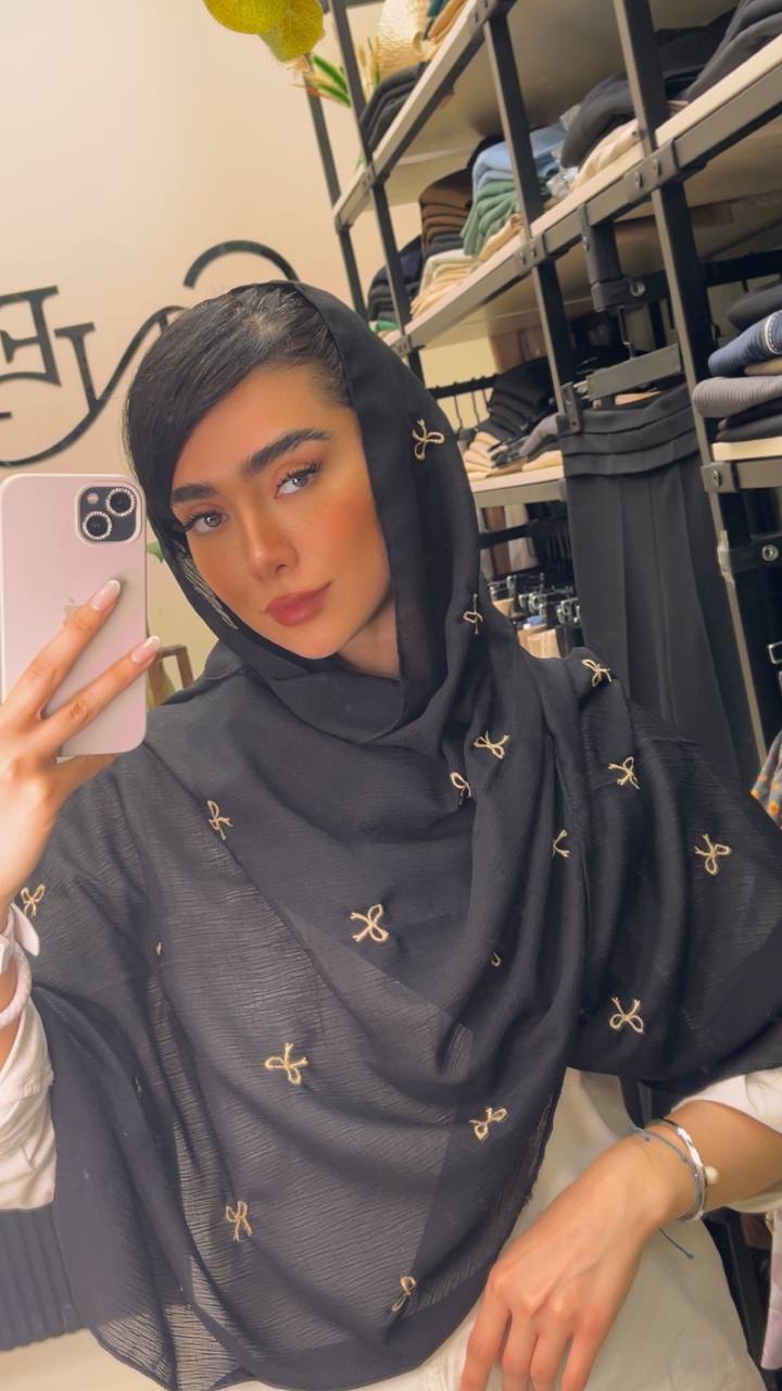 شال درختی گلدوزی پاپیون بسته8رنگی کد sm65 (عمده)
