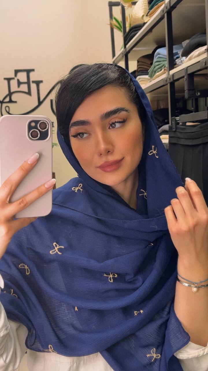 شال درختی گلدوزی پاپیون بسته8رنگی کد sm65 (عمده)
