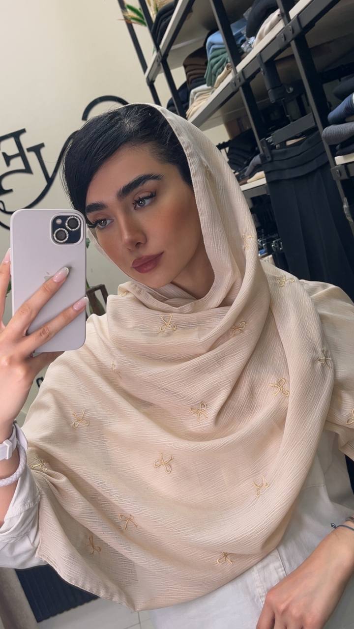 شال درختی گلدوزی پاپیون بسته8رنگی کد sm65 (عمده)
