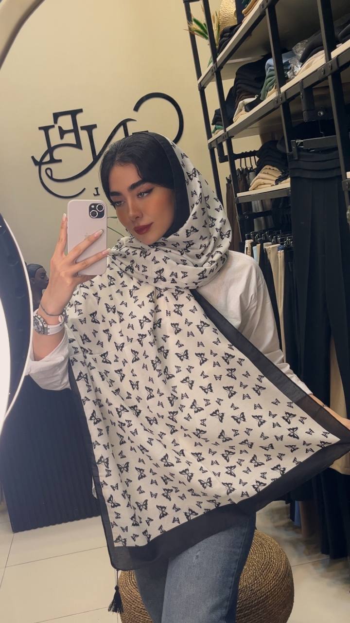 شال چاپی پک سفیدمشکی بسته10طرحی کد sh61 (عمده)
