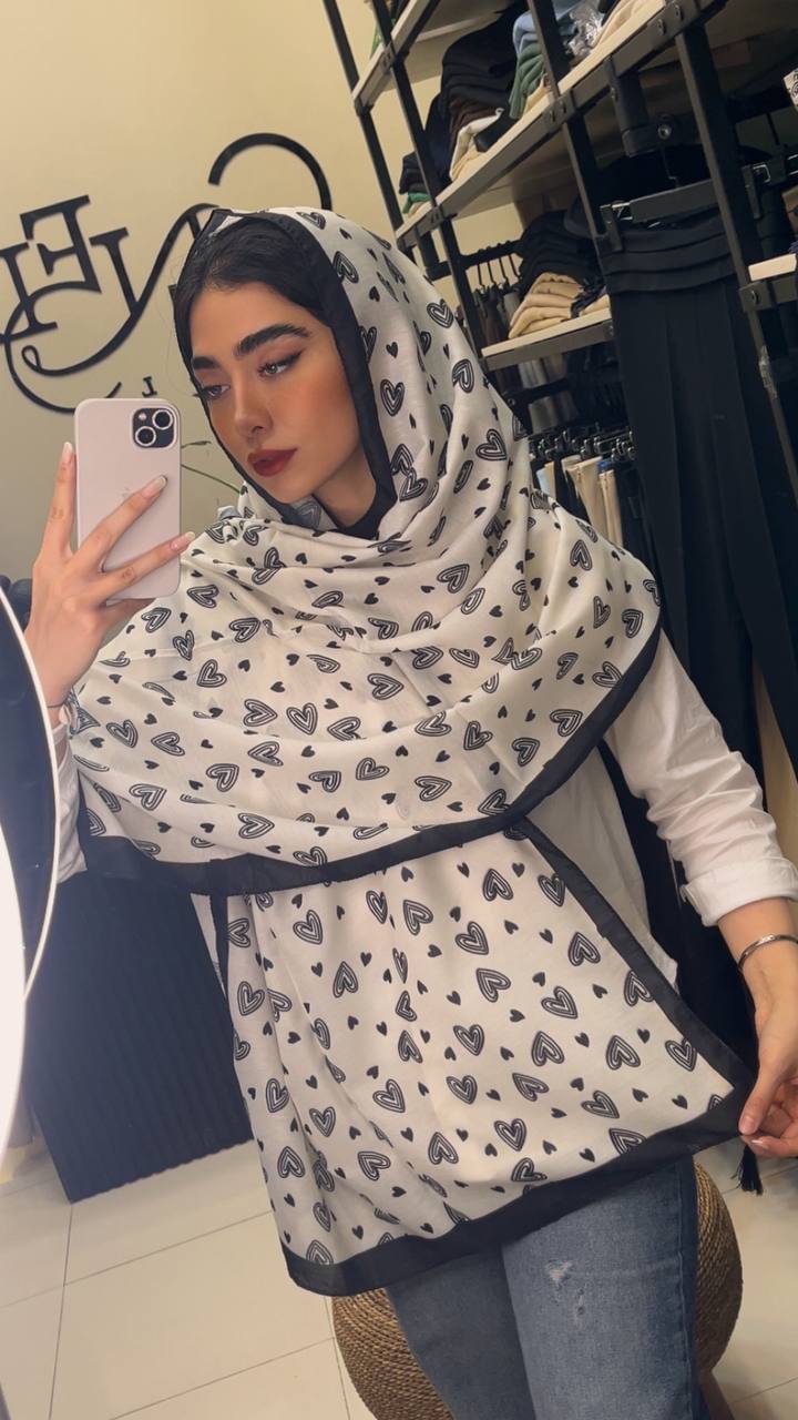 شال چاپی پک سفیدمشکی بسته10طرحی کد sh61 (عمده)
