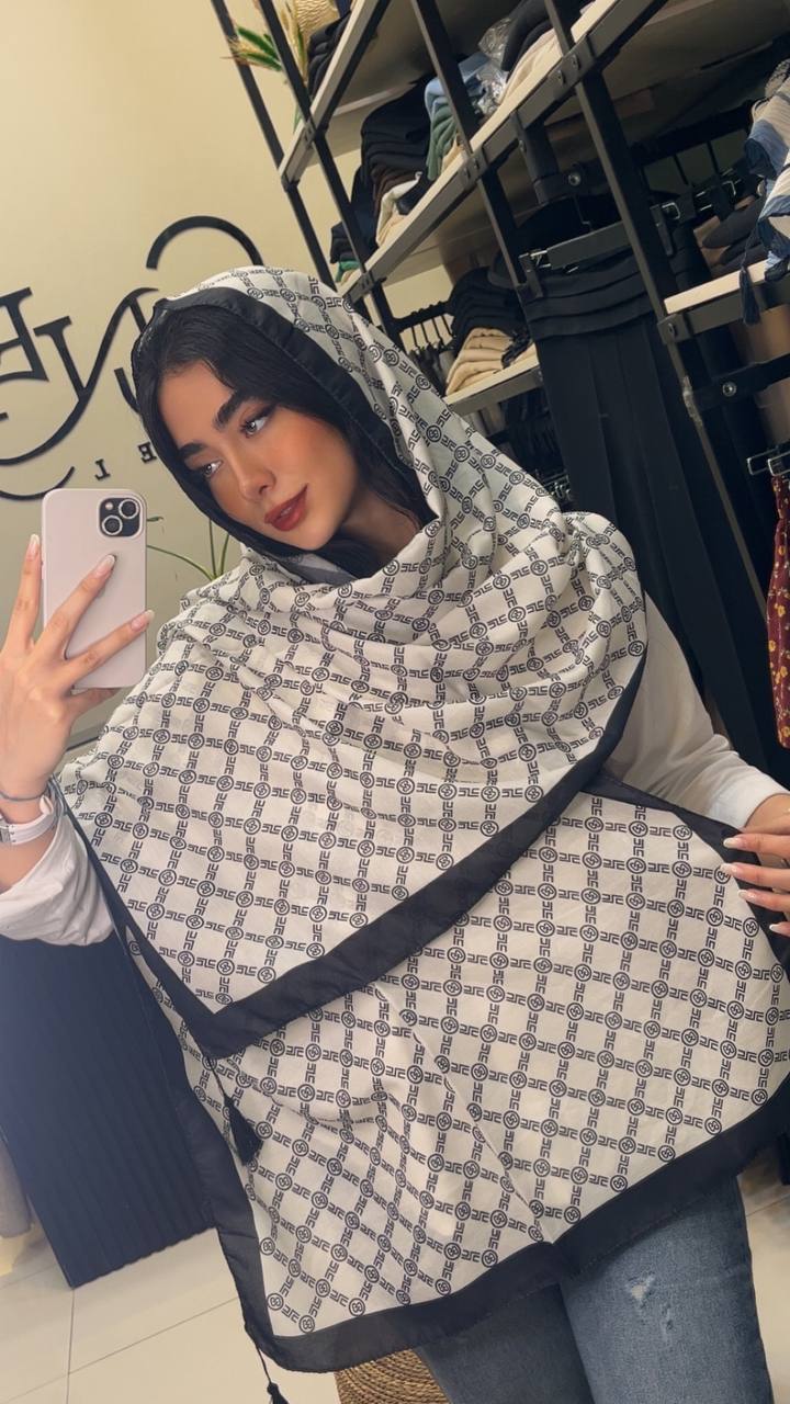 شال چاپی پک سفیدمشکی بسته10طرحی کد sh61 (عمده)
