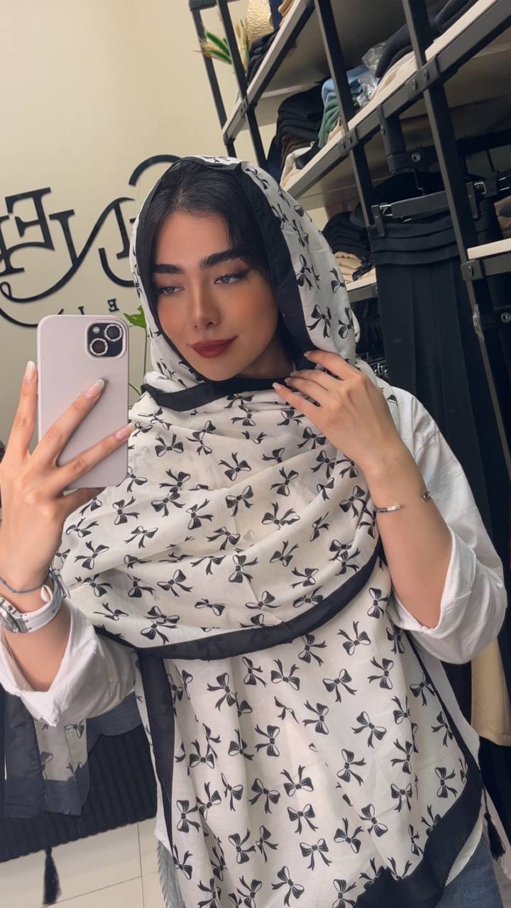 شال چاپی پک سفیدمشکی بسته10طرحی کد sh61 (عمده)
