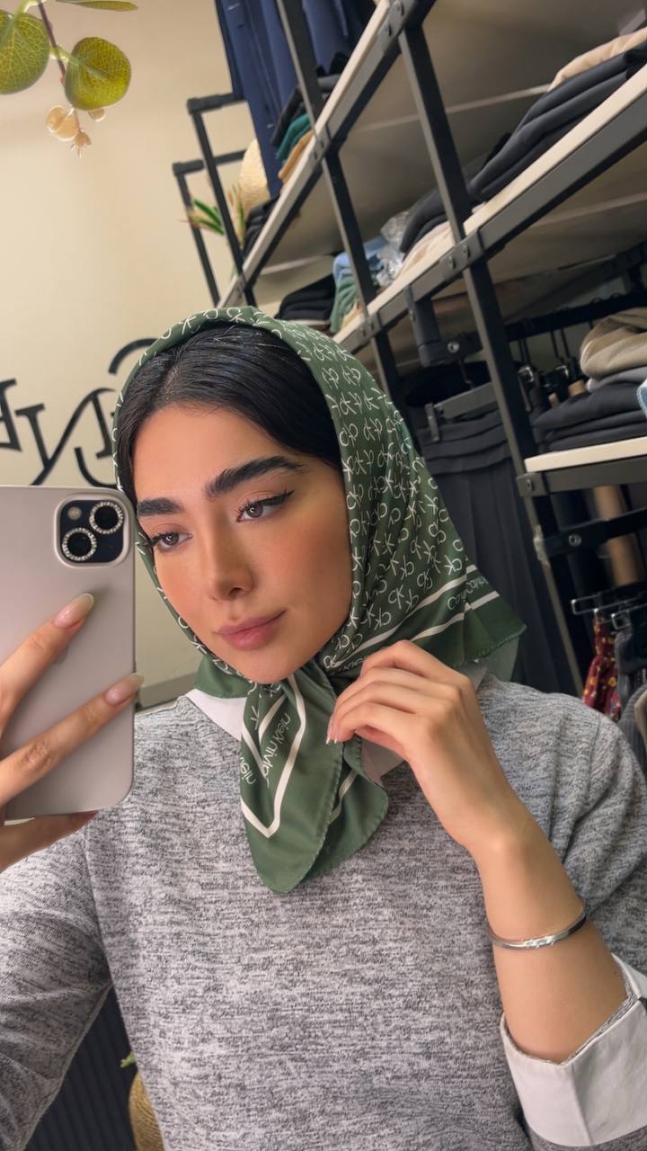 مینی اسکارف ابریشم توییلckبسته6رنگی کد mt39 (عمده)
