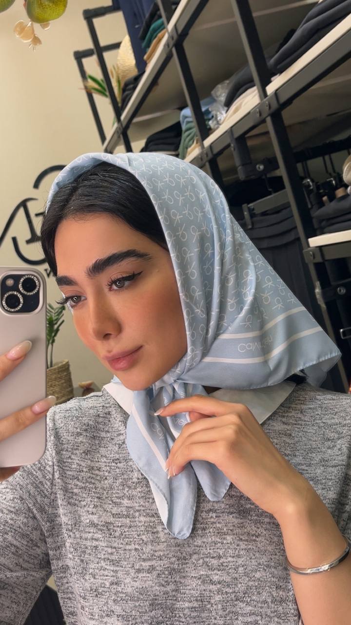 مینی اسکارف ابریشم توییلckبسته6رنگی کد mt39 (عمده)
