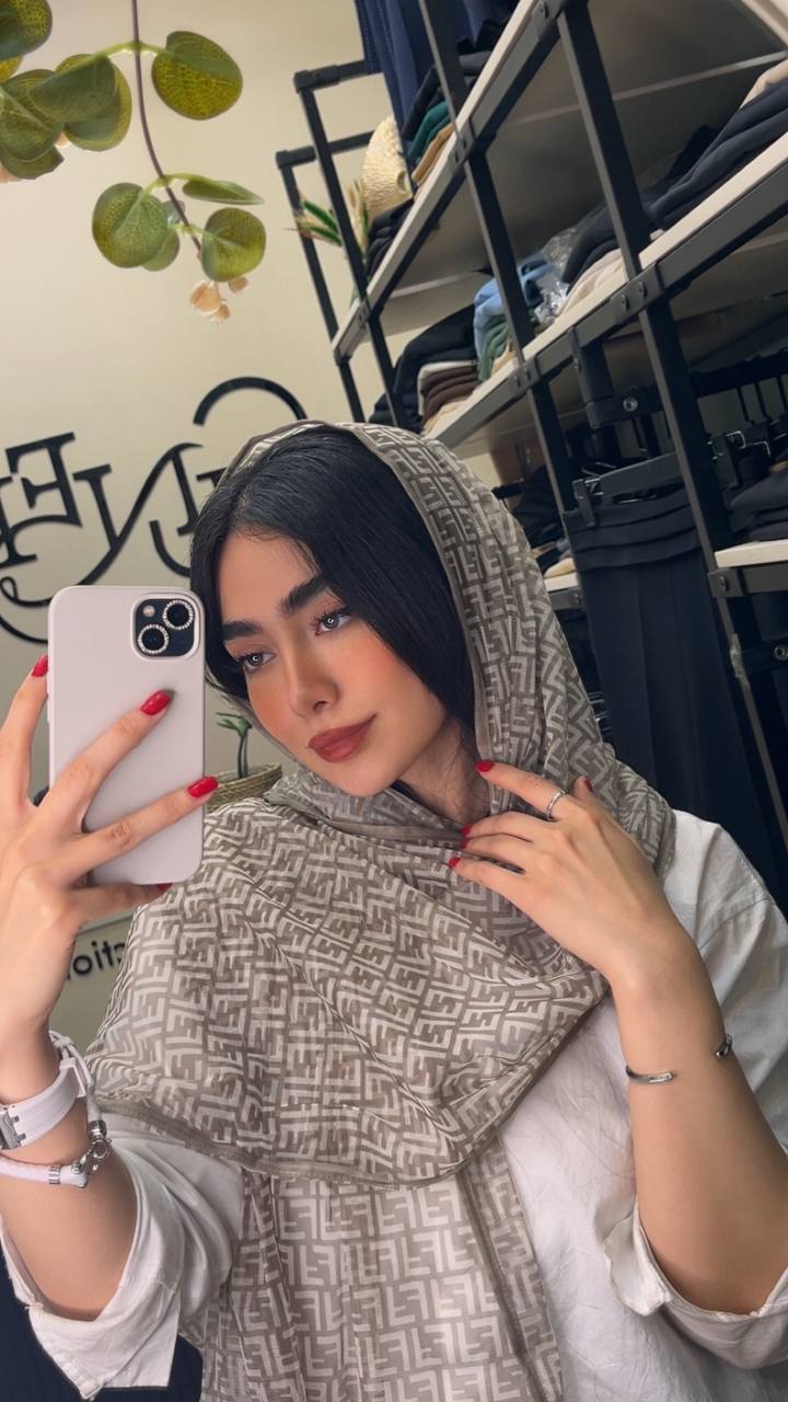 شال توری چاپی پک کرم بسته6طرحی کد sh65 (عمده)
