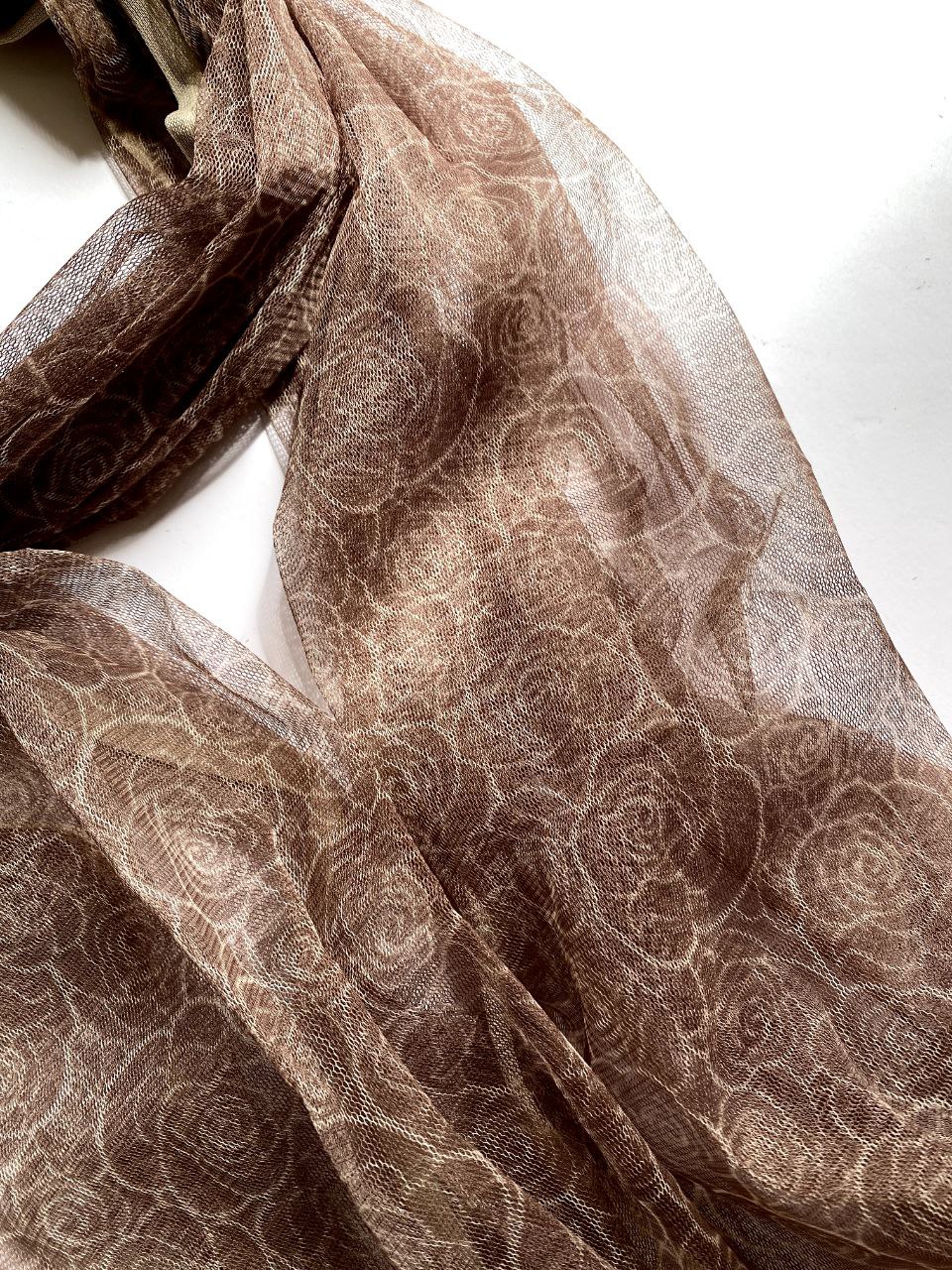 شال توری چاپی پک کرم بسته6طرحی کد sh65 (عمده)
