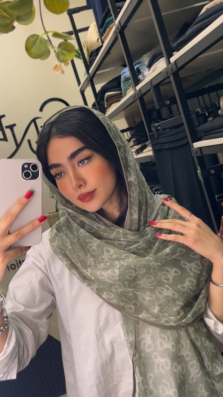 شال توری چاپی پک سبزپاستیلی بسته6طرحی کد sh66 (عمده)
