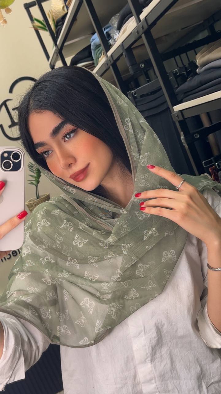 شال توری چاپی پک سبزپاستیلی بسته6طرحی کد sh66 (عمده)
