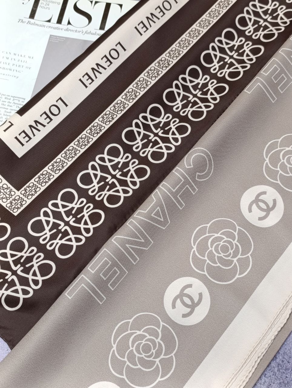 روسری ابریشم توییل بسته6طرحی کد r91 (عمده)
